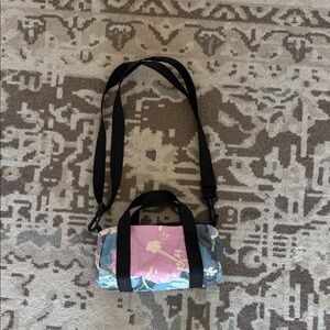 ALOHA Collection Pink and Blue Floral Crossbody Bag